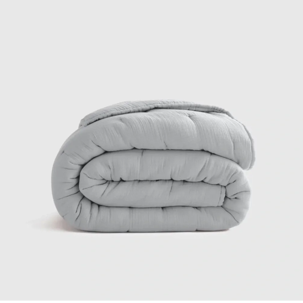 QUINCE Organic Airy Gauze Dream Quilt King/Cal King Mist